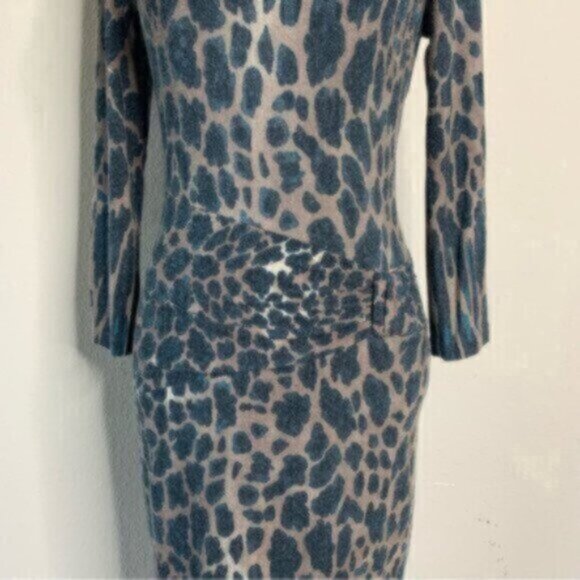 Cache Cheetah Print Fitted Midi Dress - Picture 8 of 15